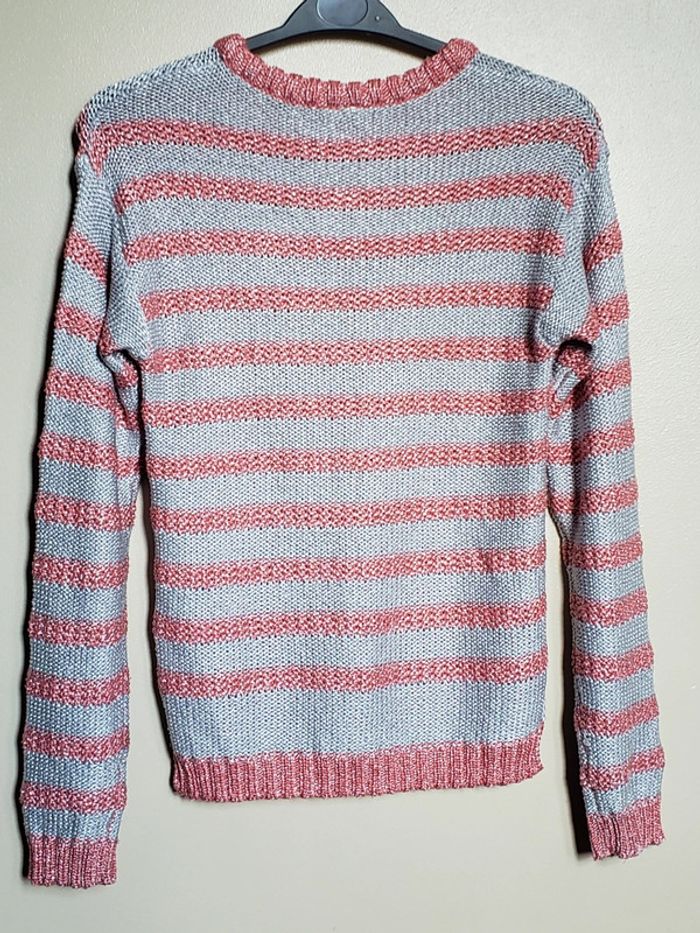 Sweat rayé taille 14 ans - photo numéro 2