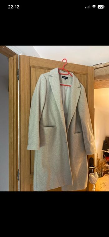 Manteau coupe droite 