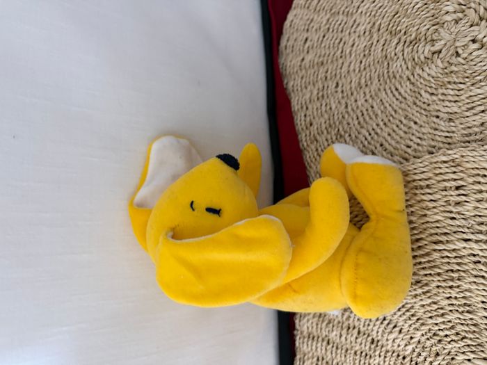 Doudou lapin chien jaune SUCRE D'ORGE - photo numéro 3