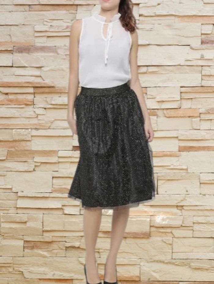 Jupe noire en tulle 38