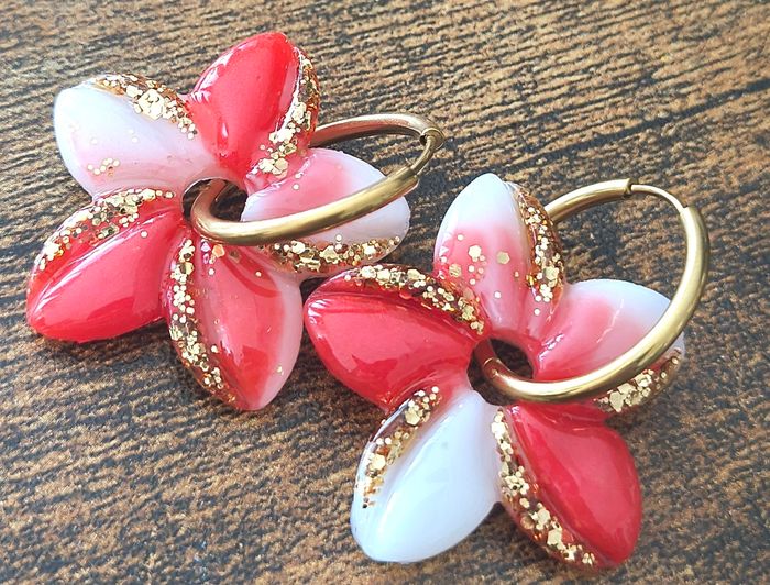 Boucles d'oreilles faites mains - photo numéro 2