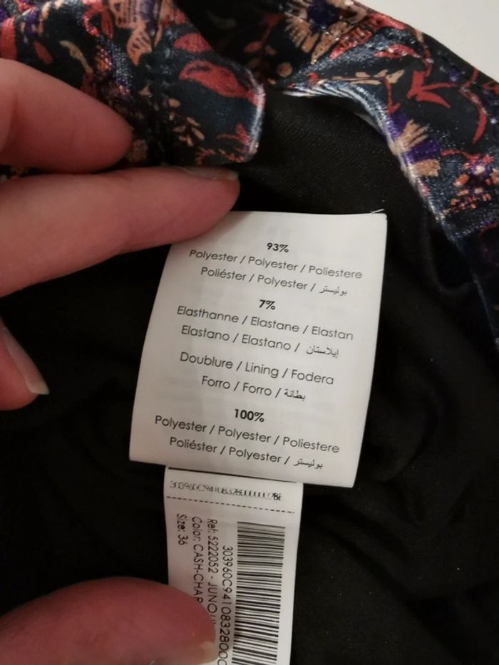 Mini jupe aspect velour Cache Cache Taille 36 neuve - photo numéro 9