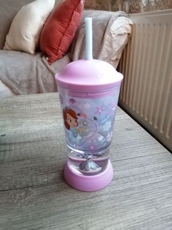Verre avec paille Disney