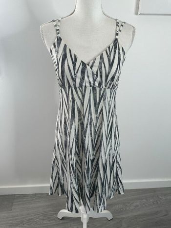 Robe bariolée blanche et grise Y2K Xanaka T38 M