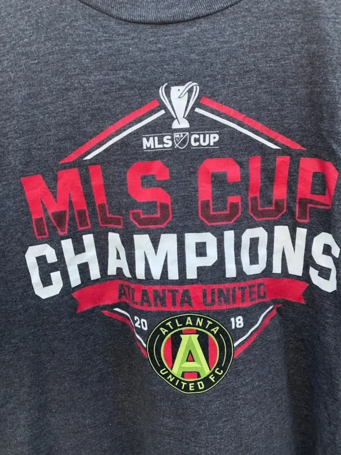 Fanatics T-shirt grey soccer usa MLS Cup Champions 2018 Mens L - photo numéro 3
