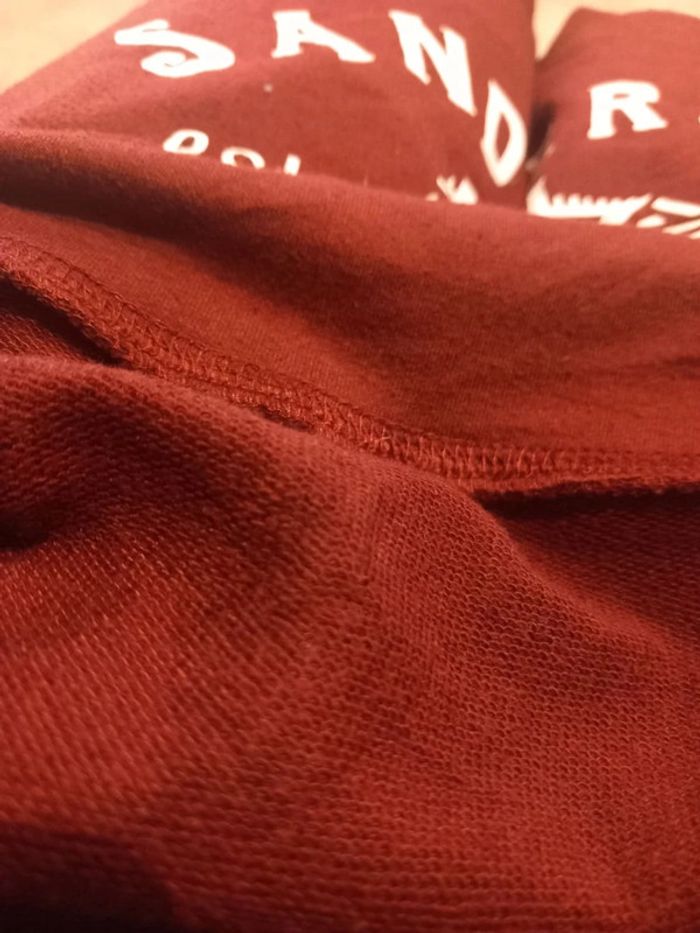 Pull/Sweat Vintage Bordeaux Imprimé Sanderson - photo numéro 4