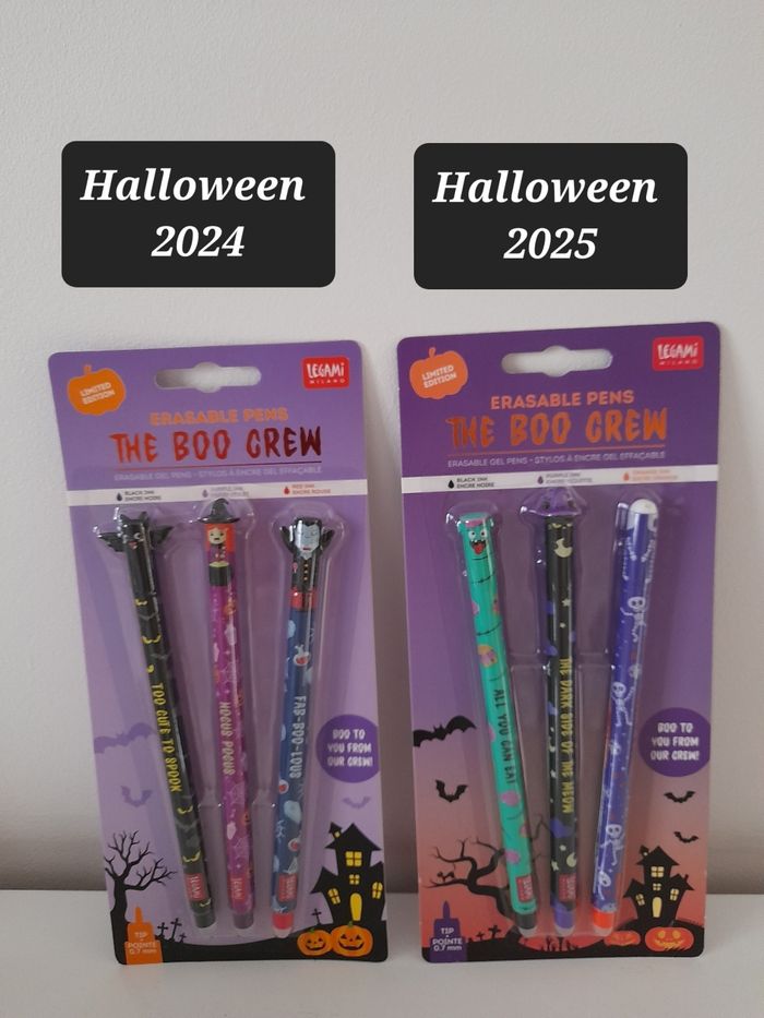 Coffrets stylos effaçables Halloween 2024 et 2025