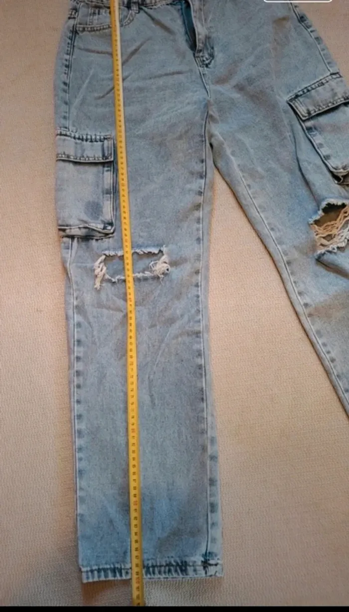 Jean's large troué taille M - photo numéro 8