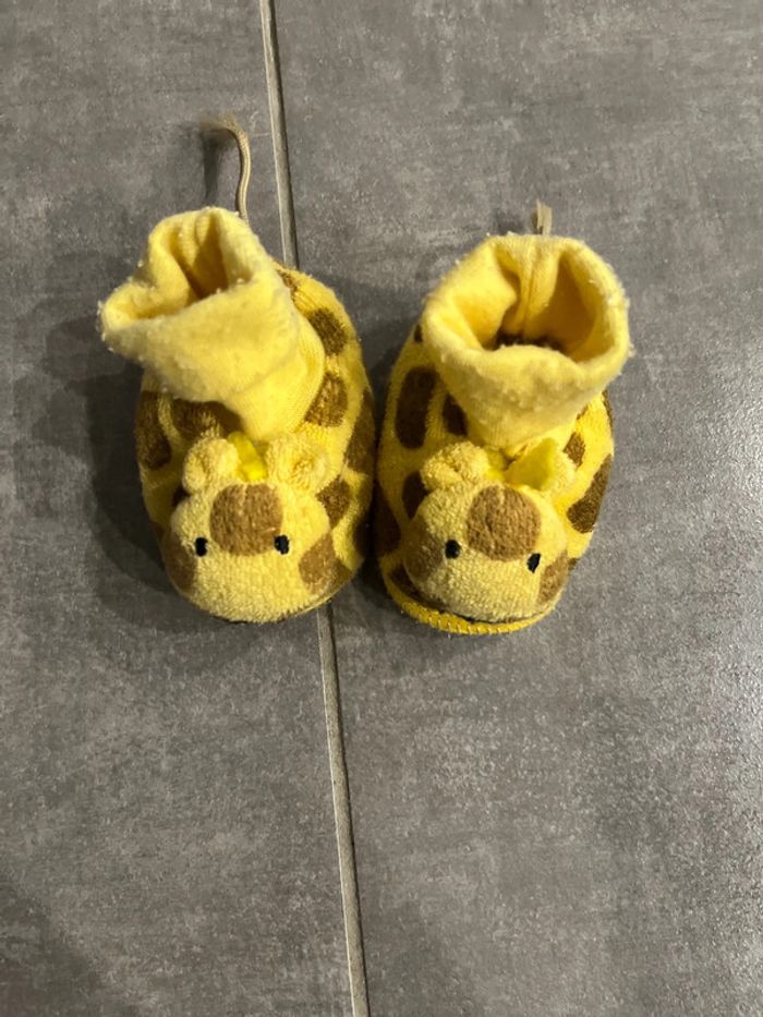 Chausson girafe bébé