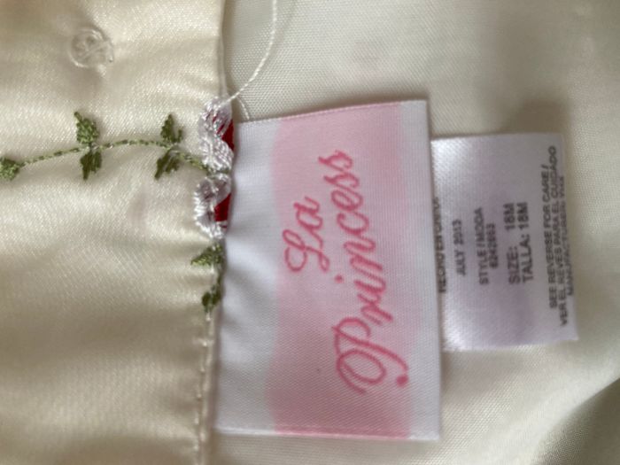 robe de cérémonie broderie fleurs bébé 18 mois - photo numéro 5