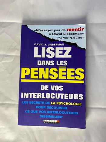 Lisez dans les pensées de vos interlocuteurs de David lieberman