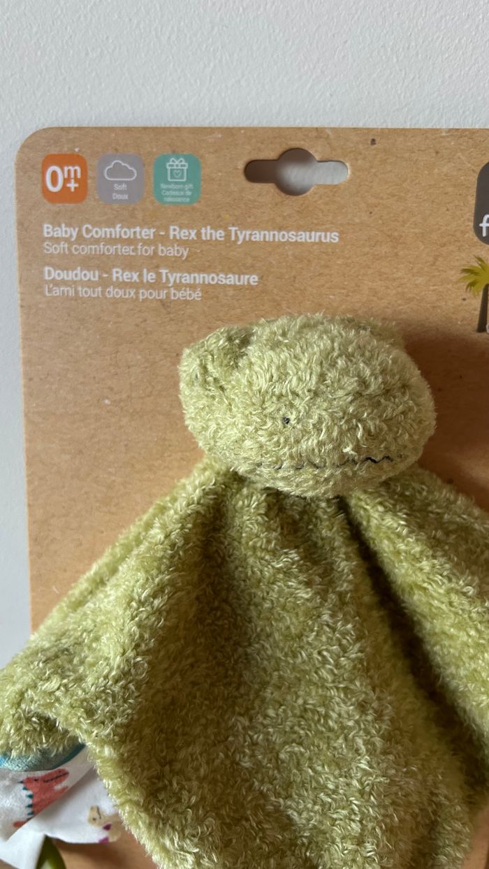 Doudou bébé Rex le Tyrannosaure de Little Big Friends NEUF - photo numéro 2