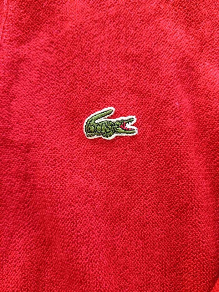 Gilet rouge lacoste - photo numéro 3