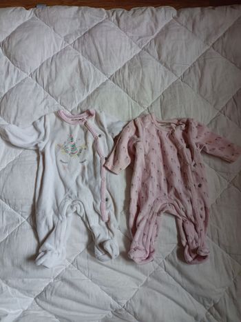 Duo babygros velours Orchestra