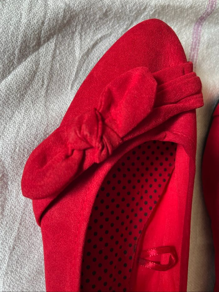 Ballerines neuves rouge 39 - photo numéro 2