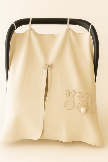 Coupe vent cosy / Cape Poussette Bébé - Motif Lapins - Neuf