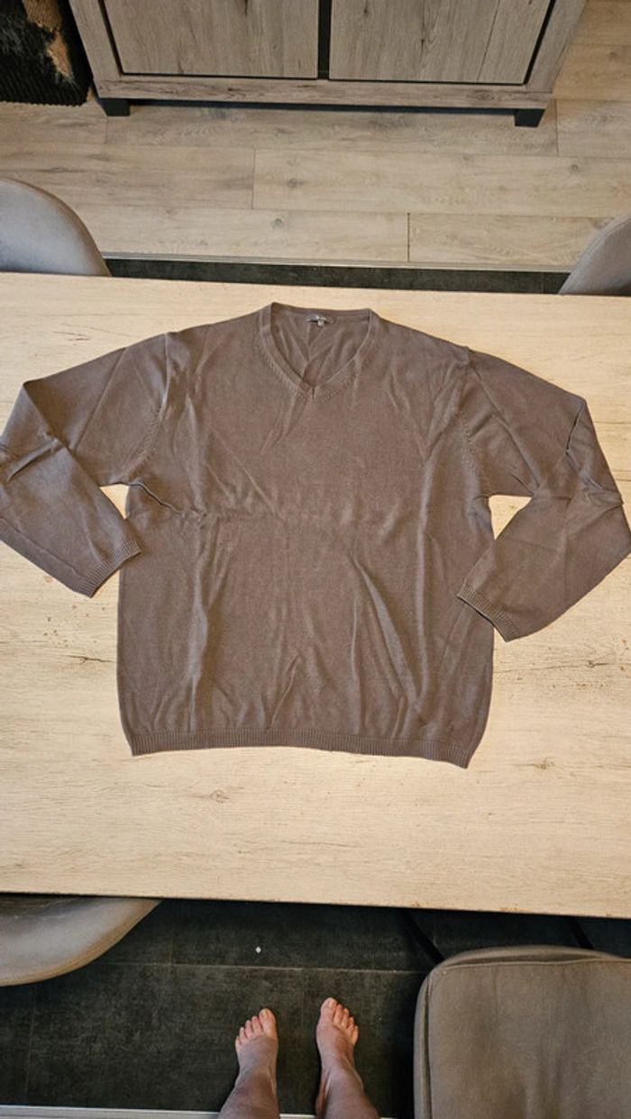 Pull homme léger à manches longues, col V, Tex Man, XL - photo numéro 2