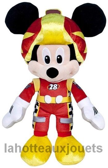 MICKEY MOUSE PELUCHE ROADSTER RACERS DISNEY 55CM