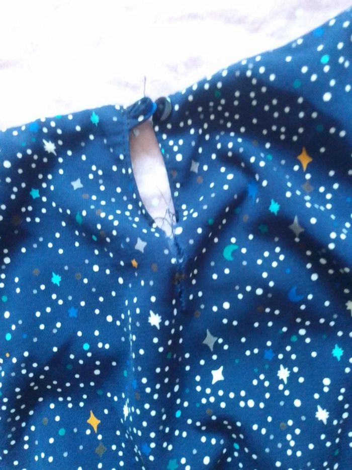 Robe bleu avec doublure - photo numéro 3