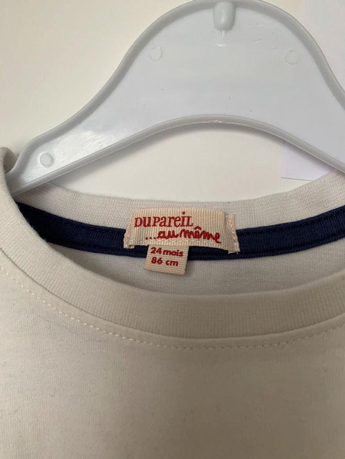 T-shirt manche longue DPAM 24 mois Très bon état - photo numéro 3