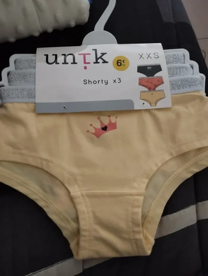 Lot de culotte Xxs neuve