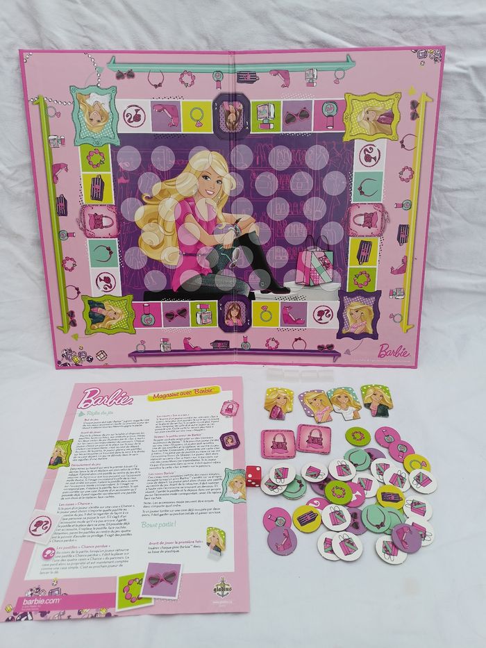 Jeu de parcours et de mémoire barbie gladuis complet - photo numéro 3