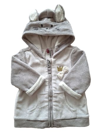 Veste polaire orchestra bébé mixte blanche lapin mi-saison