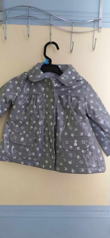 Vete imperméable fille 12 mois
