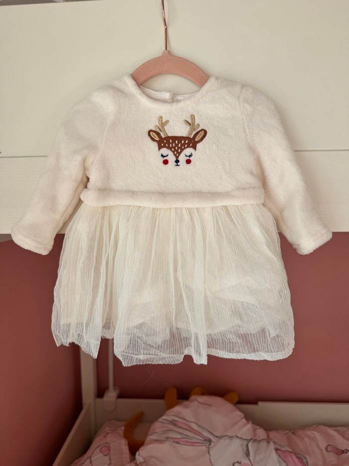 Robe blanche Du pareil au même Fête 6 mois - photo numéro 4