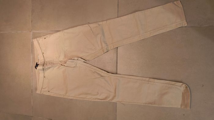 Jean beige comme neuf taille élastique et stretch