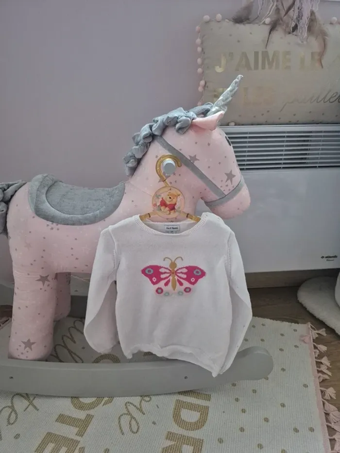 Pull papillon 24 mois