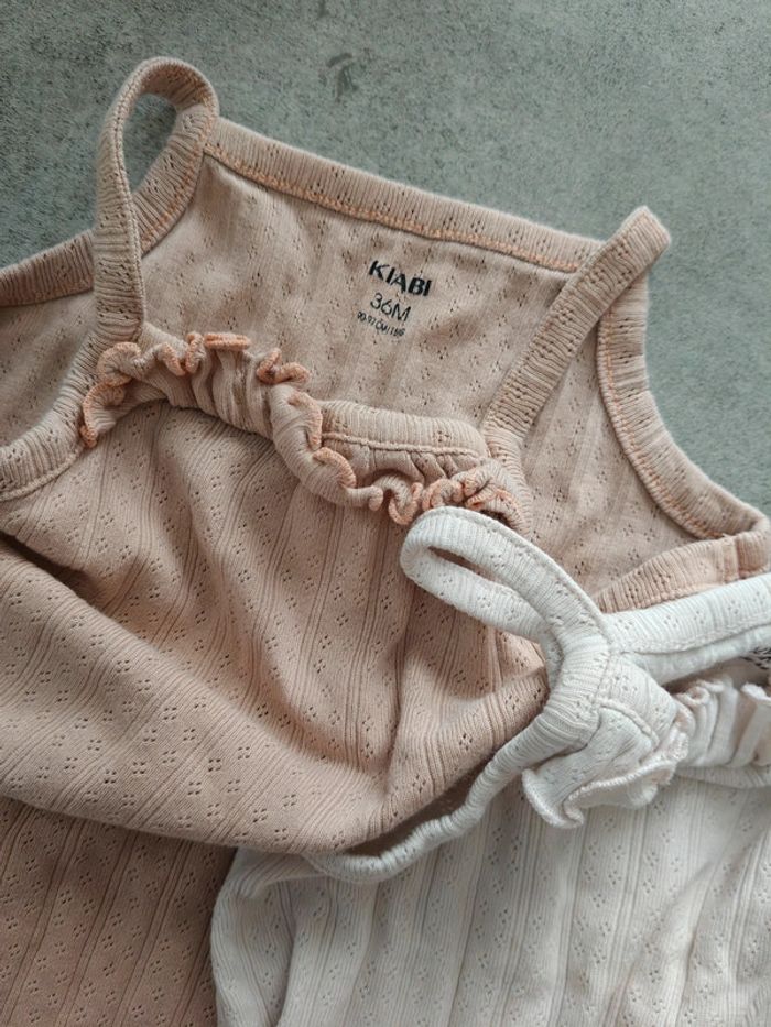 Lot de 2 Pantacourts de nuit Kiabi 36mois roses - photo numéro 3