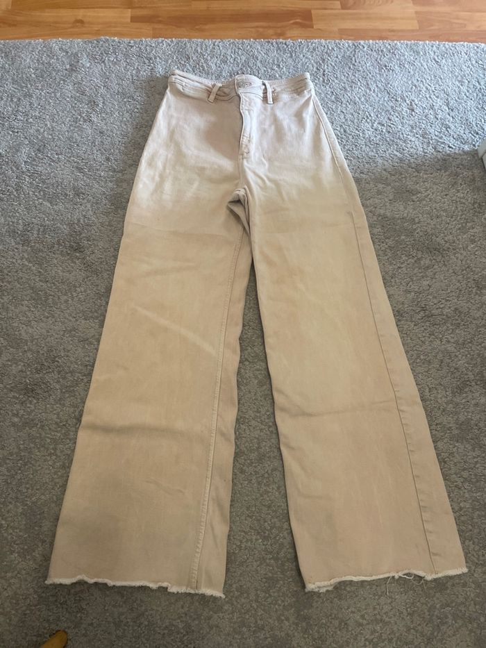 Pantalon beige large