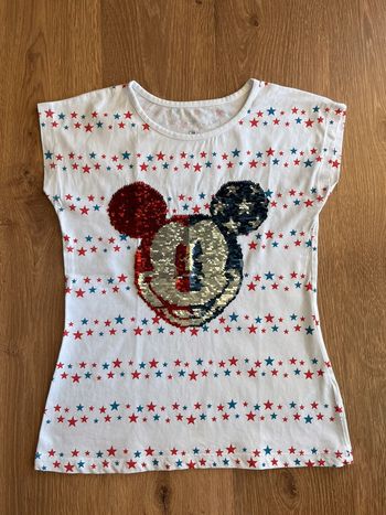 Tee-shirt manches courtes fille 10 ans Mickey