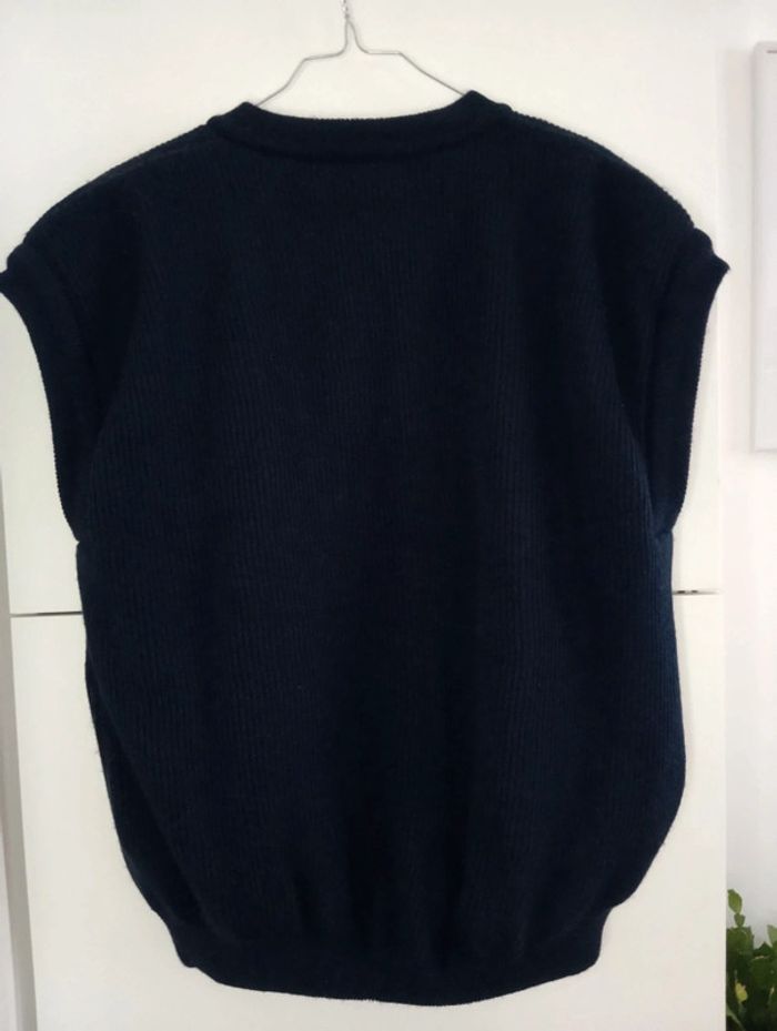 Gilet sans manches fourré marine taille 42 - photo numéro 7
