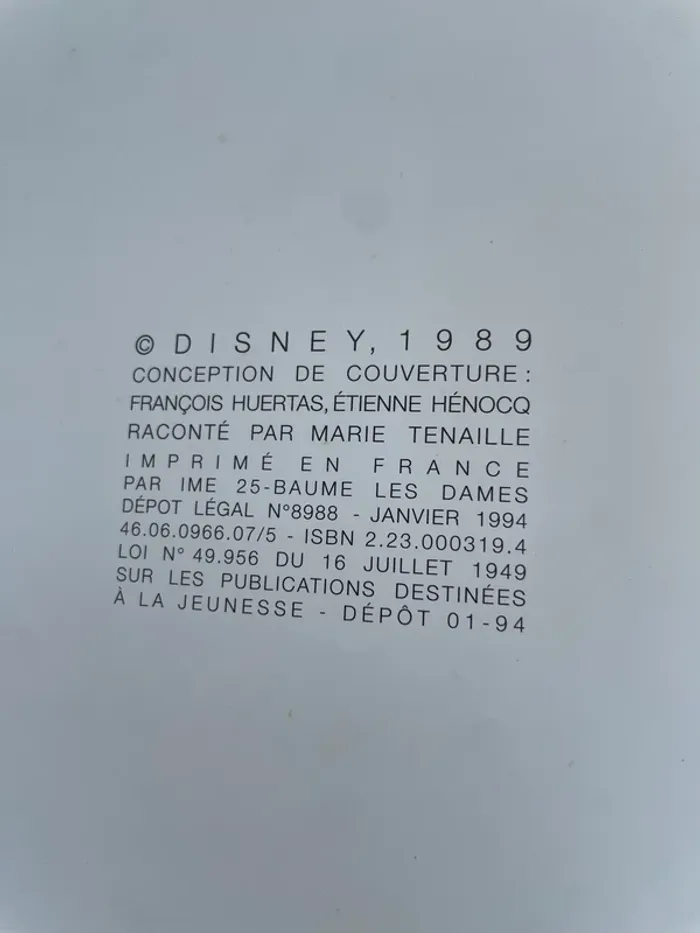 Lot de 8 Disney Hachette édition des années 90 - photo numéro 12