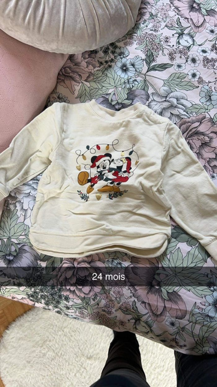 Pull Mickey 24 mois