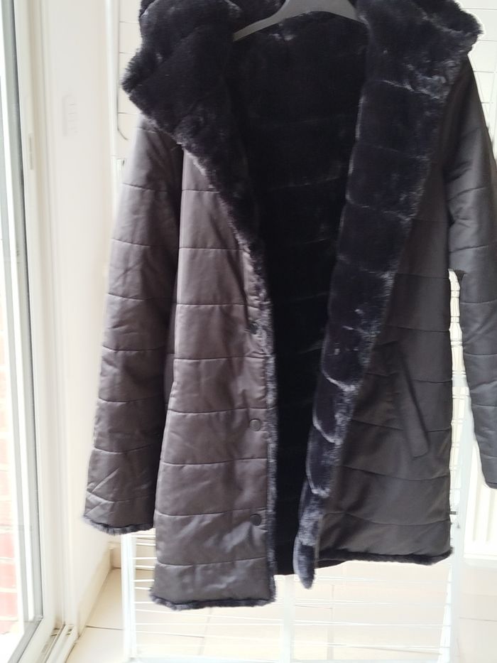 Manteau femme réversible