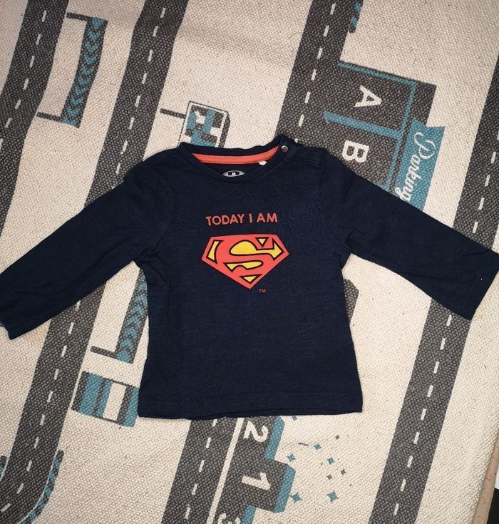 T-shirt à manches longues superman
