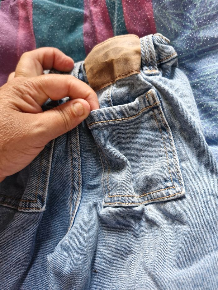 Beau jean large taille ajustable - photo numéro 5