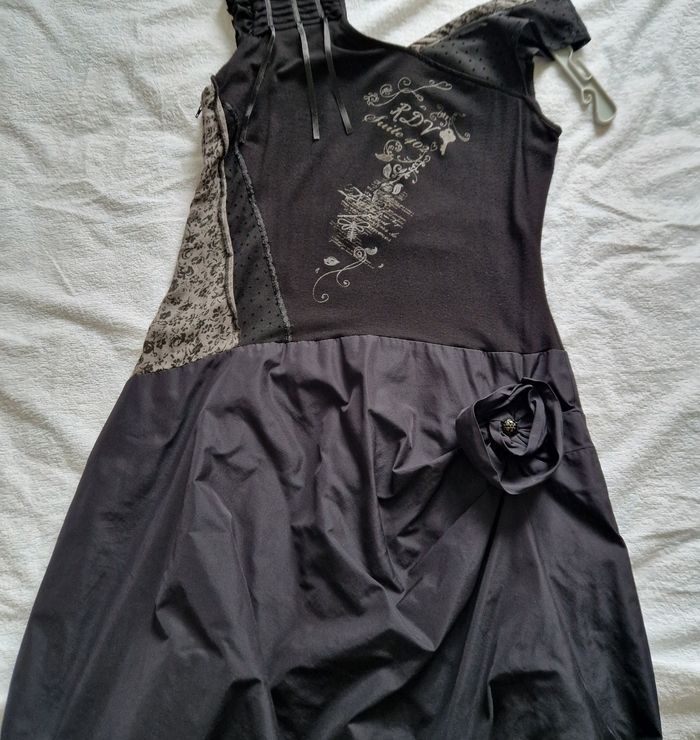 Robe Noire avec Motifs La Mode Est à Vous, Taille 42 - photo numéro 3