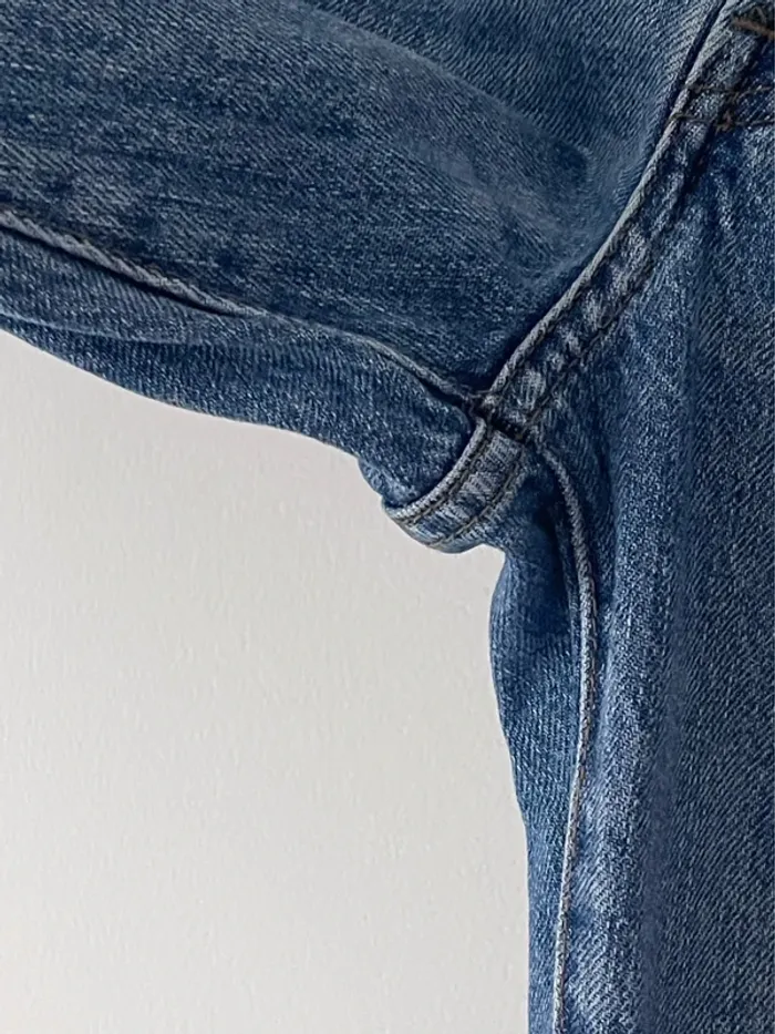 « Vrai » jean bleu en 100% coton modèle Havana de chez Mango (MNG) taille 36 - photo numéro 4