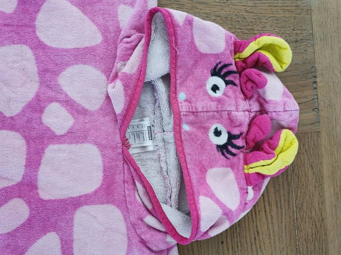 Cape de bain poncho  rose enfant fille nabaiji - photo numéro 2