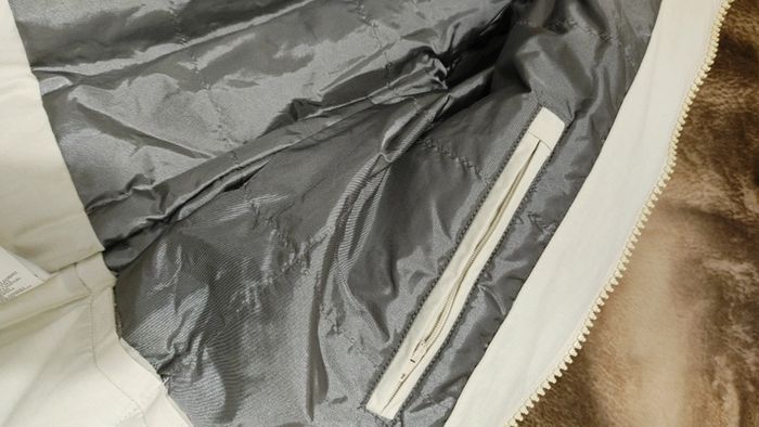 Grosse veste doudoune matelassée homme imperméable duvet plume blanc cassé beige chaude épaisse - photo numéro 9