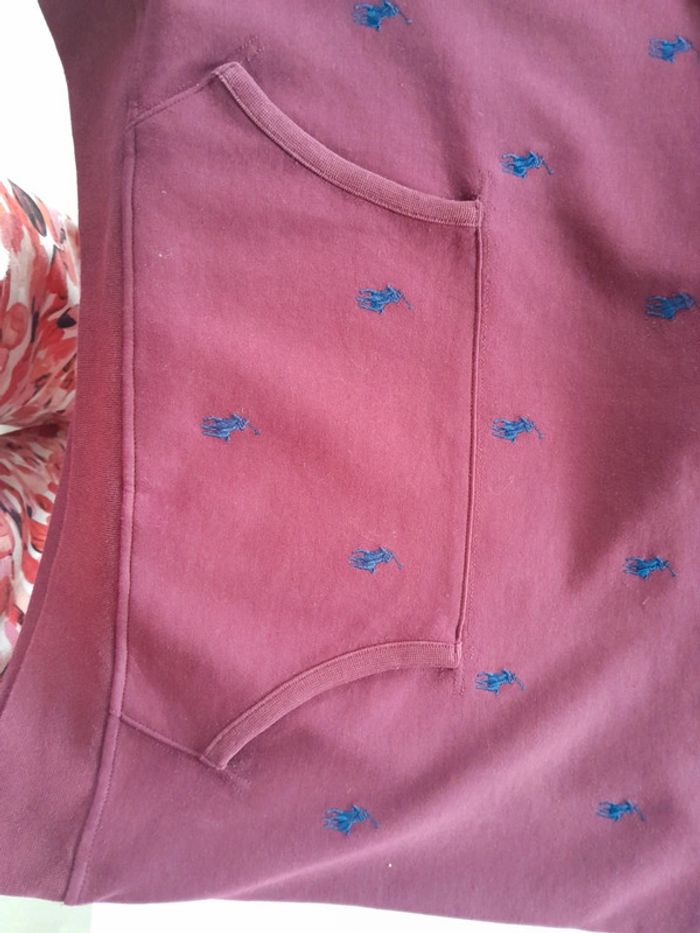 Sweat capuche polo ralph lauren brodé Pink pony xl - photo numéro 10