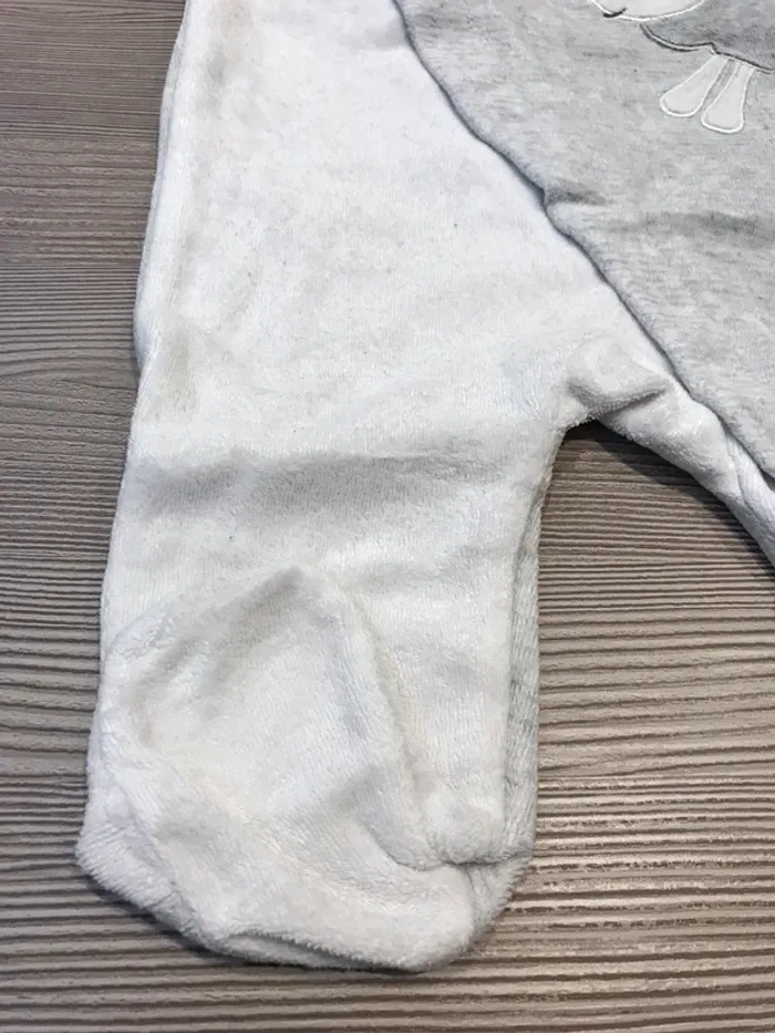 Pyjama velours garçon 3 mois Kiabi - photo numéro 3