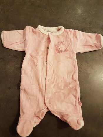 Pyjama velours naissance