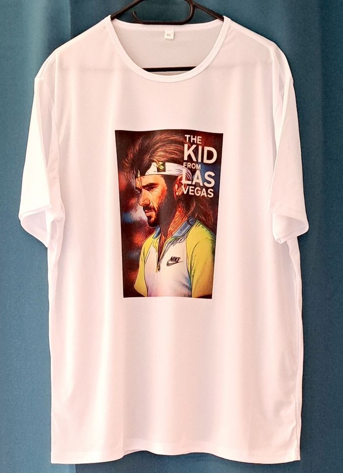 T-shirt blanc Agassi - photo numéro 3