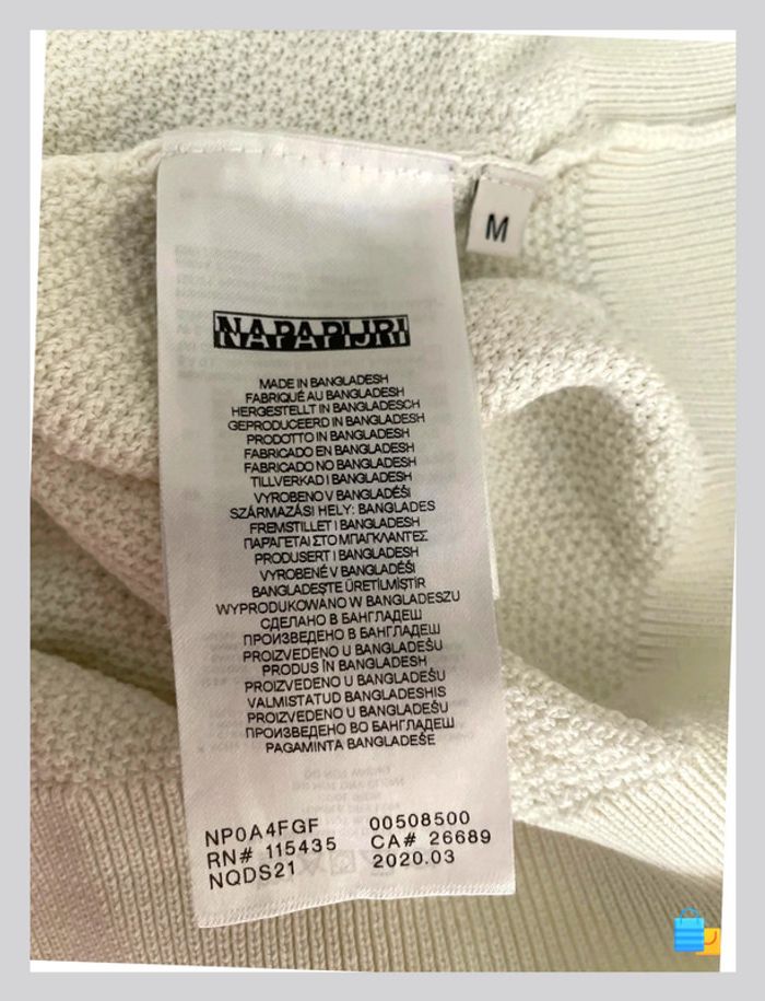Pull Napapijri – Taille M – Écru – 100 % coton - photo numéro 9
