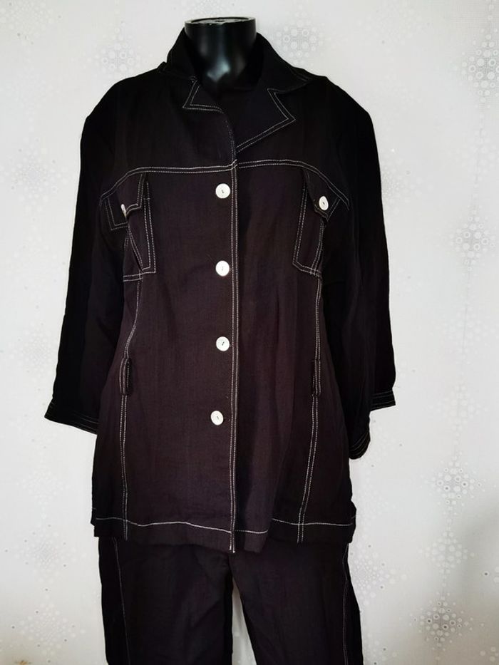 D3371 - ensemble veste+ pantacourt femme T3 - photo numéro 4